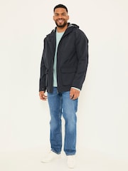 FatFace Navy Waterproof Lightweight Jacket - Image 6 of 9