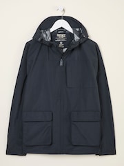 FatFace Navy Waterproof Lightweight Jacket - Image 8 of 9