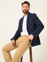 FatFace Chilworth Navy 100% Cotton Blazer - Image 4 of 10