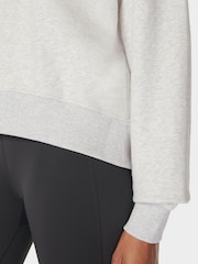 Sweaty Betty Grey Revive Crop Half Zip Sweat Top - Image 5 of 7