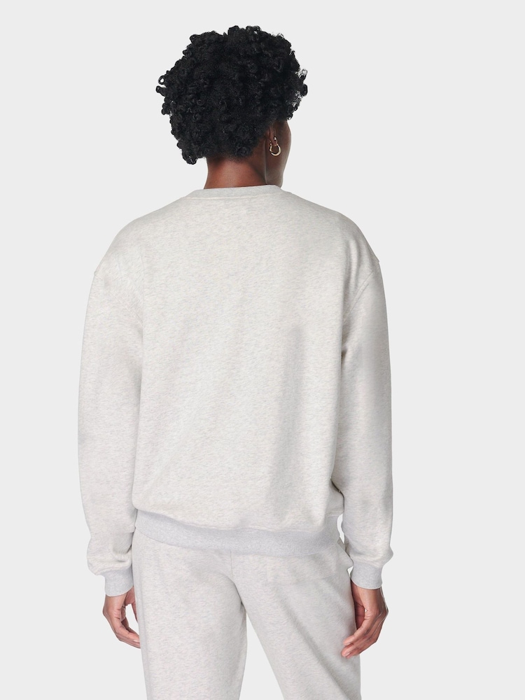 Sweaty Betty Grey Revive Crew Neck Sweatshirt - Image 2 of 6 Sweaty Betty Grey Revive Crew Neck Sweatshirt - Image 2 of 6