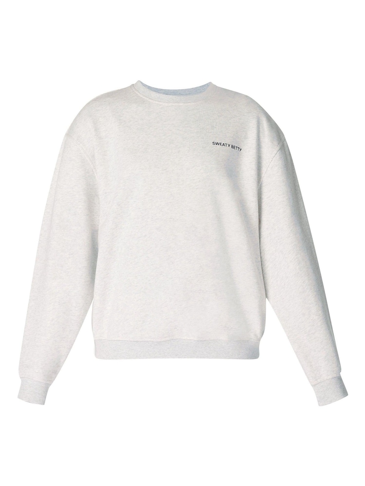Sweaty Betty Grey Revive Crew Neck Sweatshirt - Image 6 of 6 Sweaty Betty Grey Revive Crew Neck Sweatshirt - Image 6 of 6