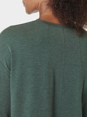 Sweaty Betty Green Soft Flow Studio Long Sleeve Top - Image 6 of 7