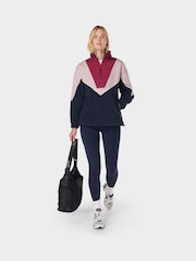 Sweaty Betty Blue Orbit Half Zip Fleece - Image 1 of 8