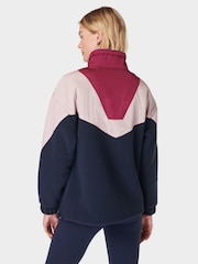 Sweaty Betty Blue Orbit Half Zip Fleece - Image 2 of 8