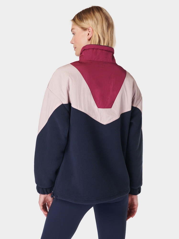 Sweaty Betty Blue Orbit Half Zip Fleece - Image 2 of 8