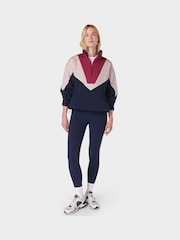 Sweaty Betty Blue Orbit Half Zip Fleece - Image 3 of 8