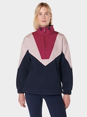 Sweaty Betty Blue Orbit Half Zip Fleece - Image 4 of 8