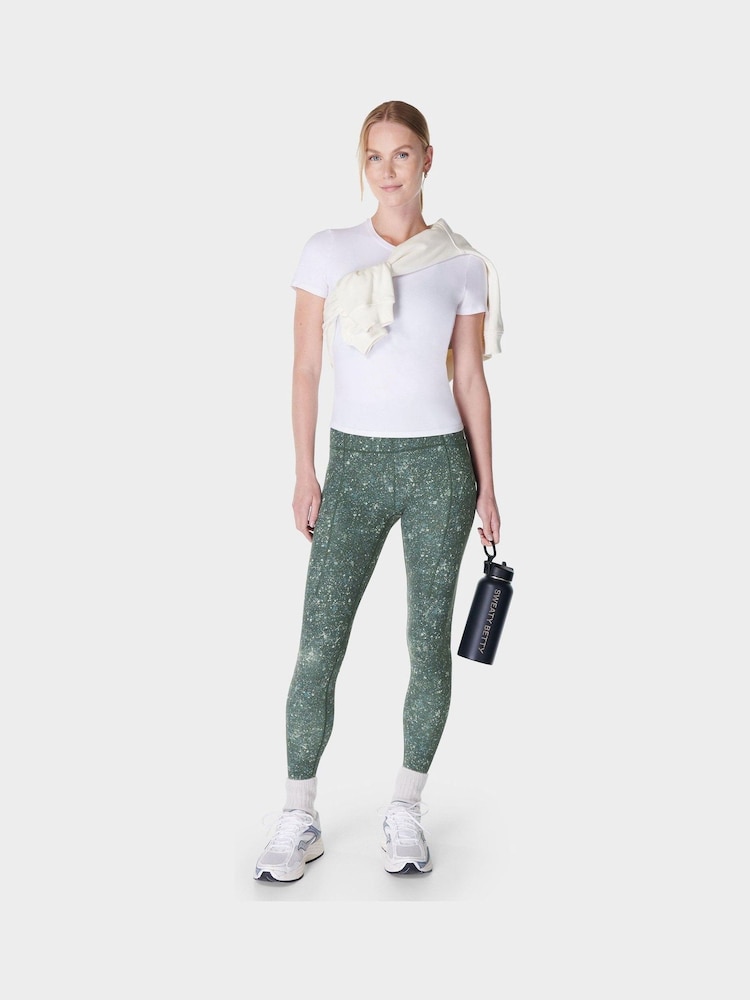 Sweaty Betty Kelly Green Full Length Super Soft Yoga Leggings - Image 1 of 7