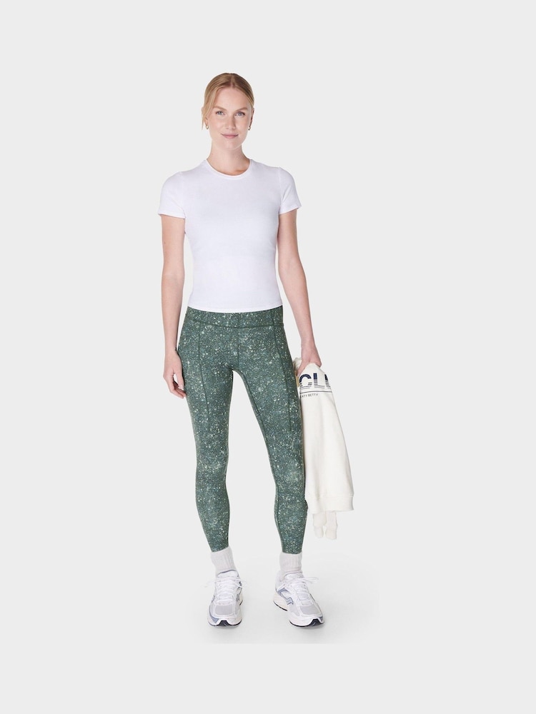Sweaty Betty Kelly Green Full Length Super Soft Yoga Leggings - Image 4 of 7