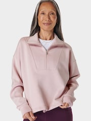 Sweaty Betty Sand Wash Funnel Neck Half Zip Sweatshirt - Bild 3 von 7