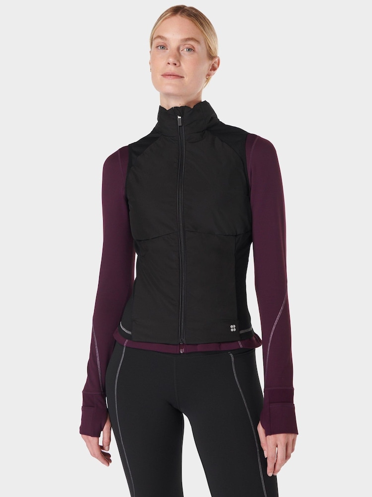 Sweaty Betty Black Limitless Pro Run Gilet - Image 1 of 7