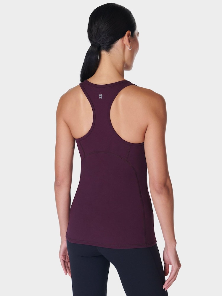 Sweaty Betty Purple Power Medium Impact Gym Tank - Image 2 of 8