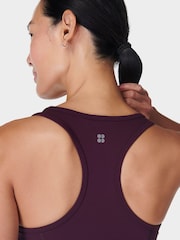 Sweaty Betty Purple Power Medium Impact Gym Tank - Image 6 of 8