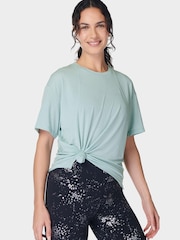 Sweaty Betty Blue Soft Flow Studio T-Shirt - Image 1 of 7