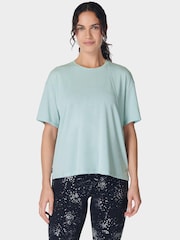 Sweaty Betty Blue Soft Flow Studio T-Shirt - Image 4 of 7