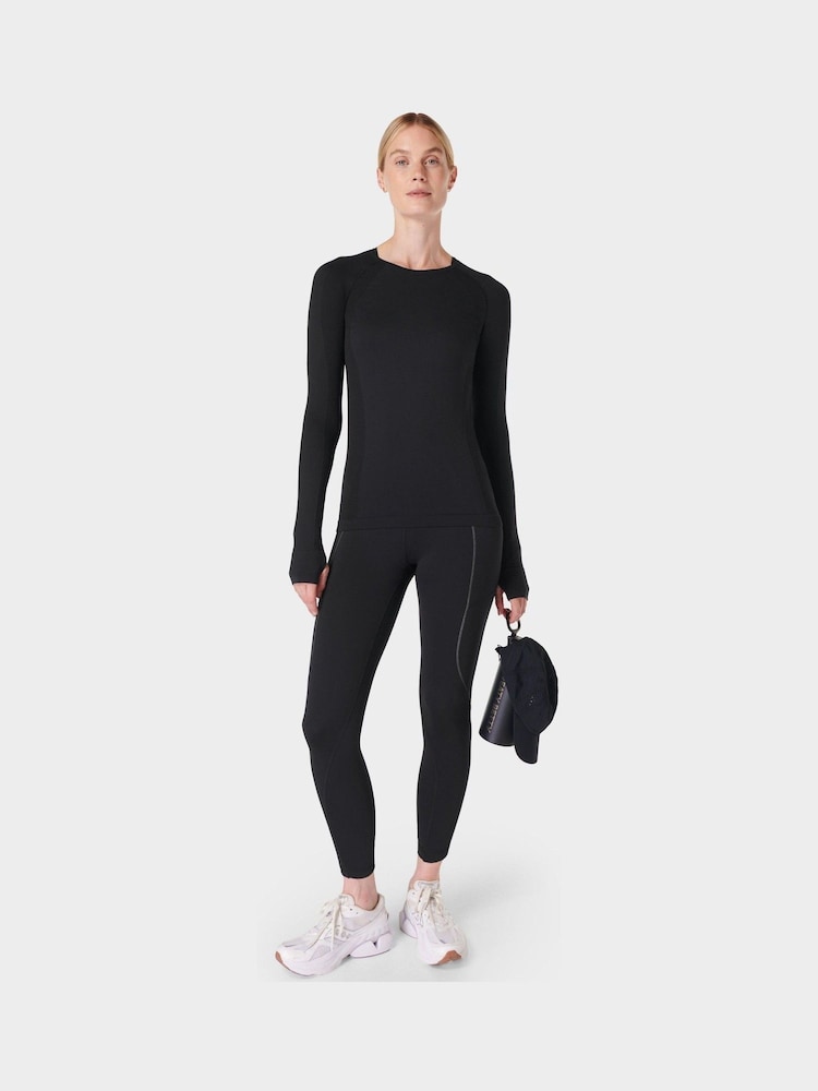 Sweaty Betty Black 7/8 Length Therma Boost 7/8 Running Leggings - Image 1 of 10