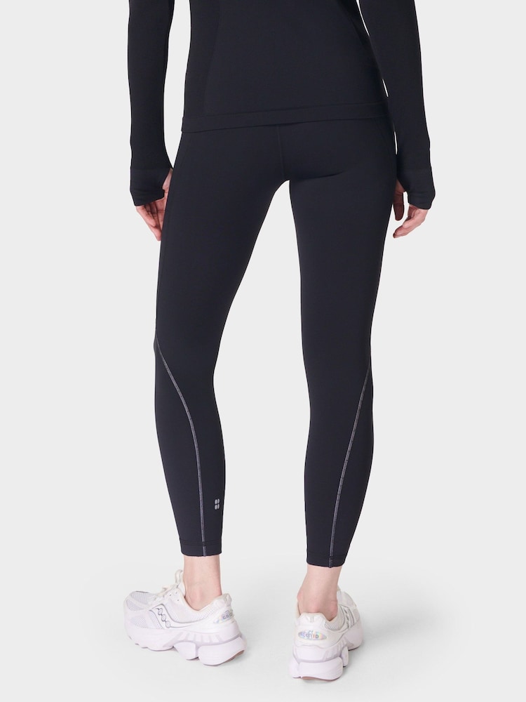 Sweaty Betty Black 7/8 Length Therma Boost 7/8 Running Leggings - Image 2 of 10