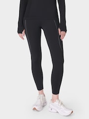 Sweaty Betty Black 7/8 Length Therma Boost 7/8 Running Leggings - Image 3 of 10