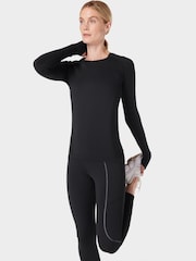 Sweaty Betty Black 7/8 Length Therma Boost 7/8 Running Leggings - Image 4 of 10
