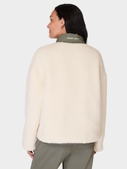 Sweaty Betty White Wilderness Reversible Sherpa Jacket - Image 2 of 10