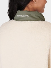 Sweaty Betty White Wilderness Reversible Sherpa Jacket - Image 6 of 10