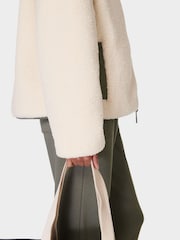 Sweaty Betty White Wilderness Reversible Sherpa Jacket - Image 7 of 10