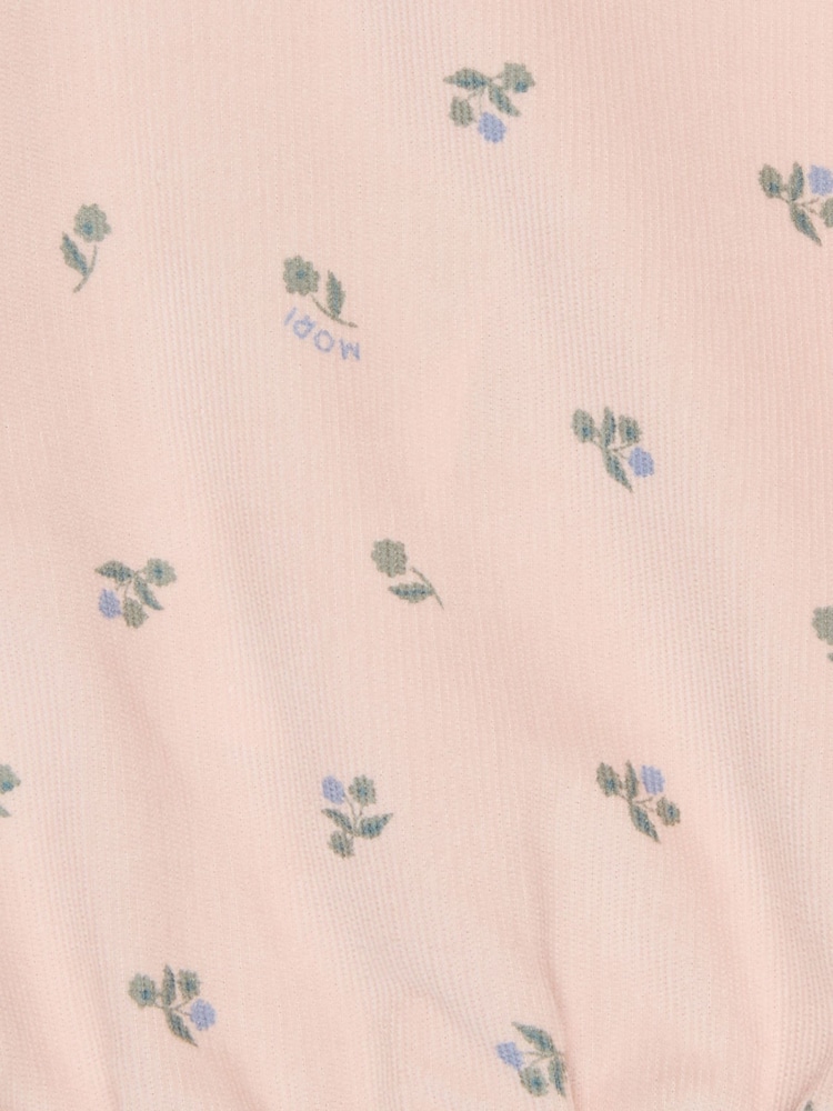 MORI Pink Floral 100% Organic Cotton Pretty Cord Jacket - صورة 6 من 6