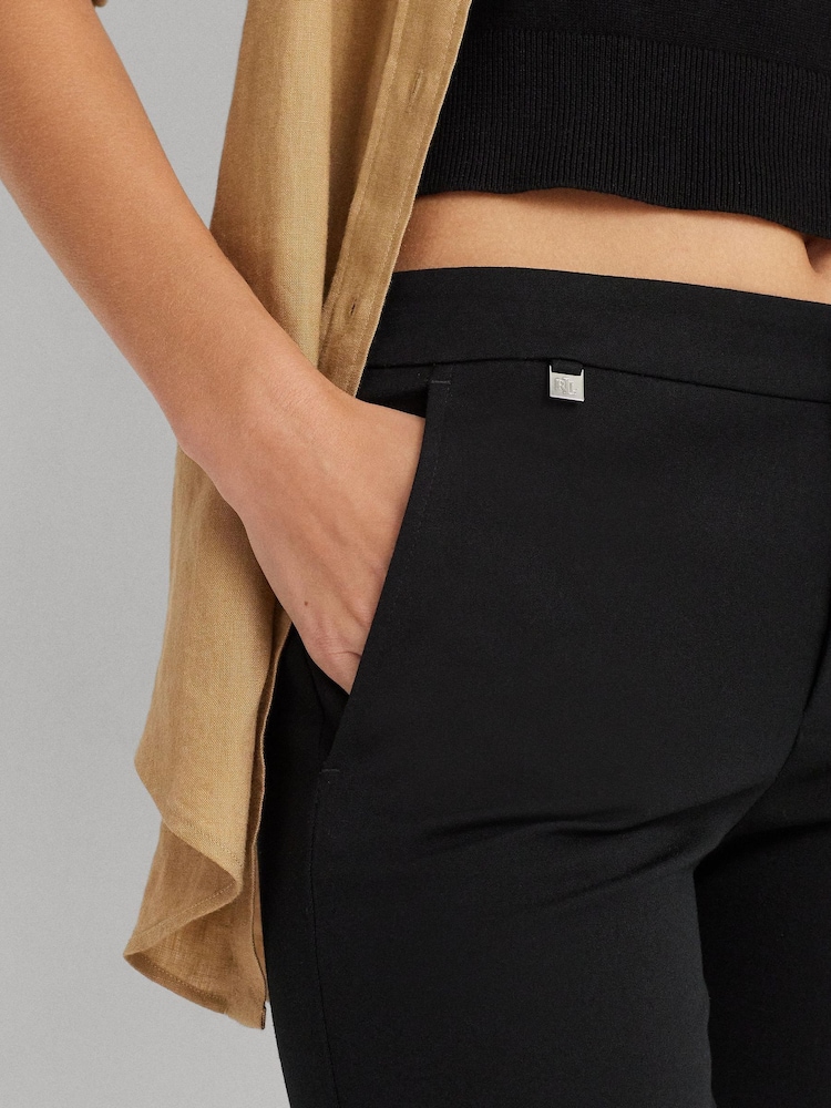 Lauren Ralph Lauren Stretch Twill Cotton Skinny Trousers - Image 5 of 7