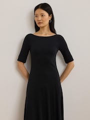 Lauren Ralph Lauren Munzie Stretch Jersey Midi Dress - Image 1 of 5
