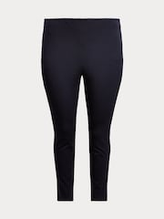 Lauren Ralph Lauren Blue Curve Keslina Skinny Fit Twill Stretch Trousers - Image 5 of 5