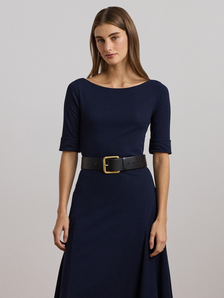 Lauren Ralph Lauren Munzie Stretch Jersey Midi Dress - Image 1 of 5