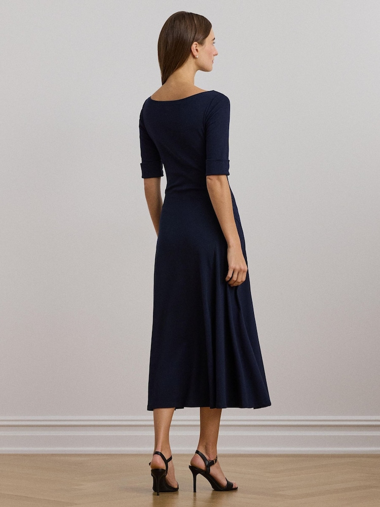 Lauren Ralph Lauren Munzie Stretch Jersey Midi Dress - Image 2 of 5
