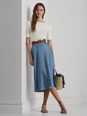 Off White - Ralph Lauren хлопковые футболки с вырезом лодочкой Lauren Judy - Изображение 3 из 7