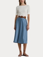 Off White - Ralph Lauren хлопковые футболки с вырезом лодочкой Lauren Judy - Изображение 4 из 7