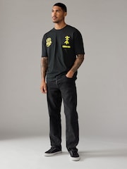 Black Relaxed Fit Cobra Kai Licence 100% Cotton T-Shirt - Image 3 of 7