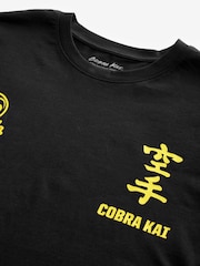 Black Relaxed Fit Cobra Kai Licence 100% Cotton T-Shirt - Image 6 of 7