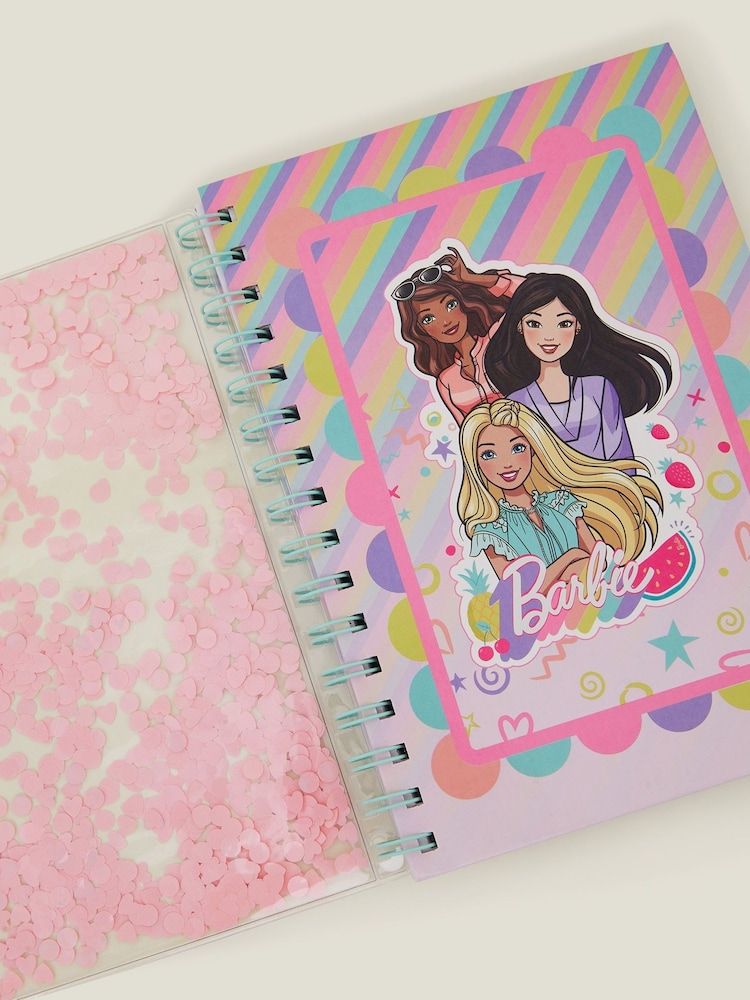 Angels By Accessorize Pink Girls Barbie™ Confetti Cover Notebook - Image 2 of 2