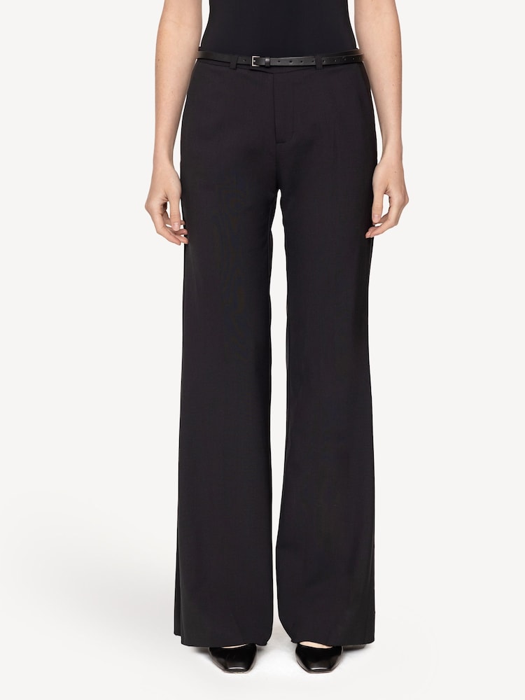 Sea New York Black Hallie Wool Suiting Low Rise Pants - Image 1 of 6