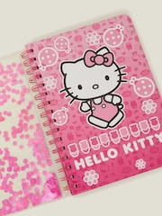 Angels By Accessorize Pink Girls Hello Kitty® Confetti Cover Notebook - Image 2 of 2