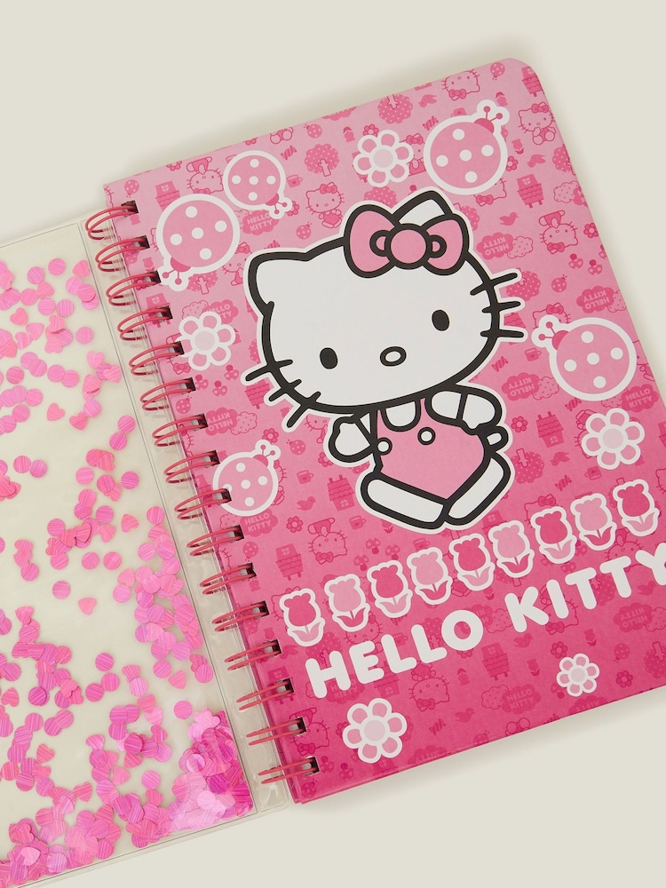 Angels By Accessorize Pink Girls Hello Kitty® Confetti Cover Notebook - Image 2 of 2
