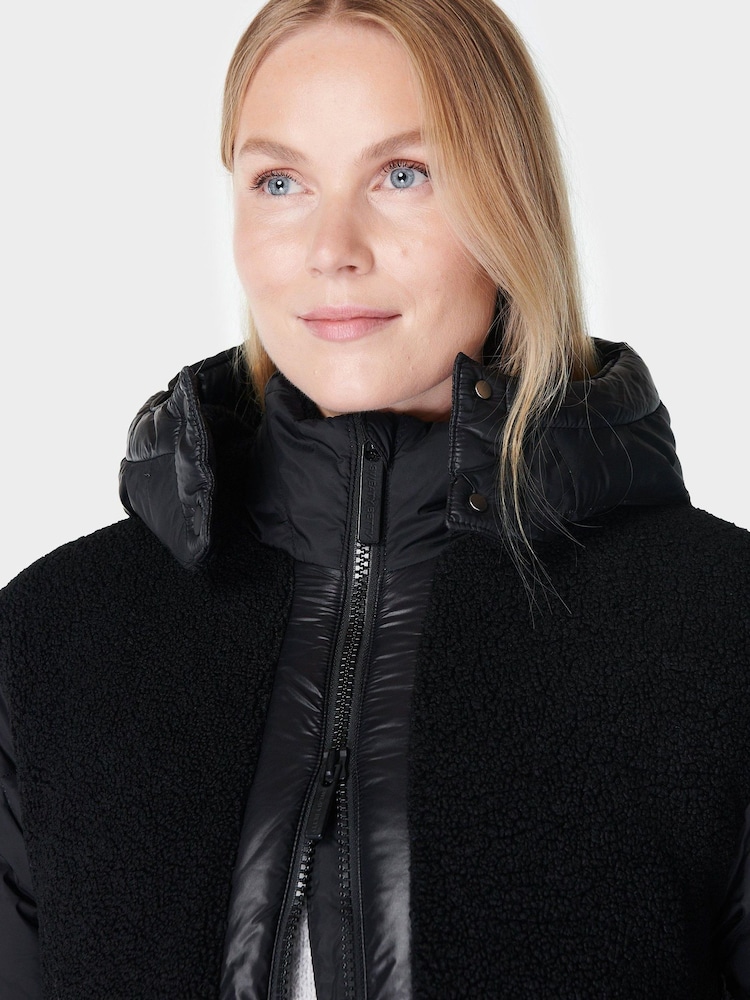 Sweaty Betty Black Navigate Longline Coat - Image 3 of 5