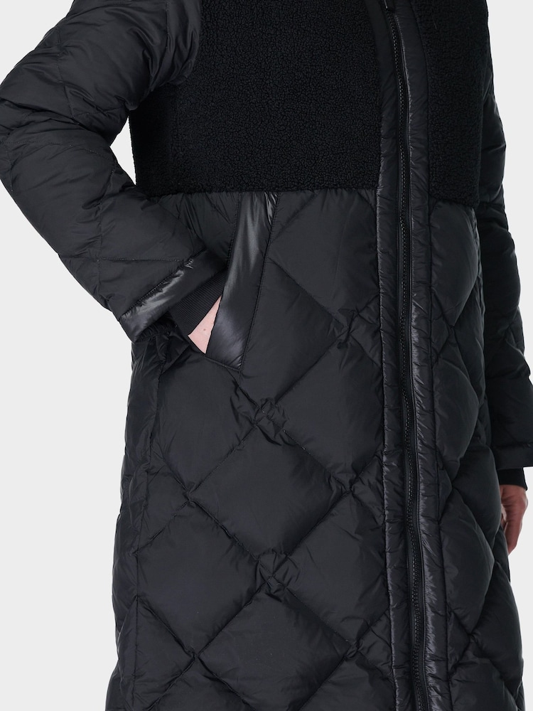 Sweaty Betty Black Navigate Longline Coat - Image 4 of 5