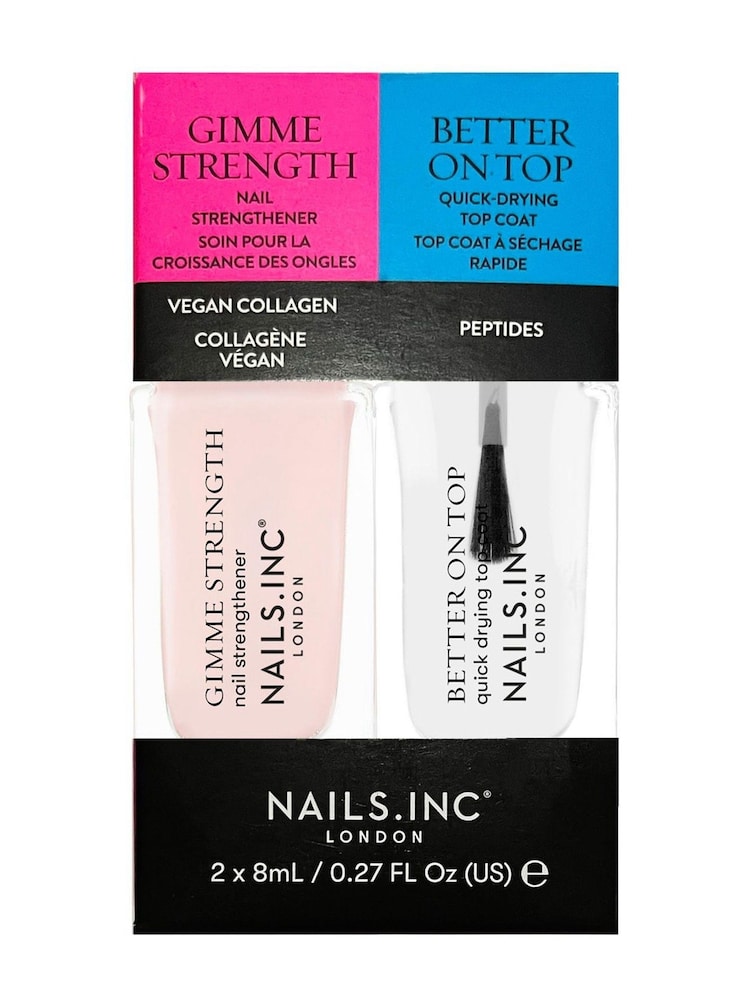NAILS INC Gimme Strength X Better On Top Mini Nail Treatment Duo - Image 1 of 3