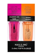 NAILS INC Glow And Grow X Vit C Please Mini Nail Treatment Duo - Image 1 of 3
