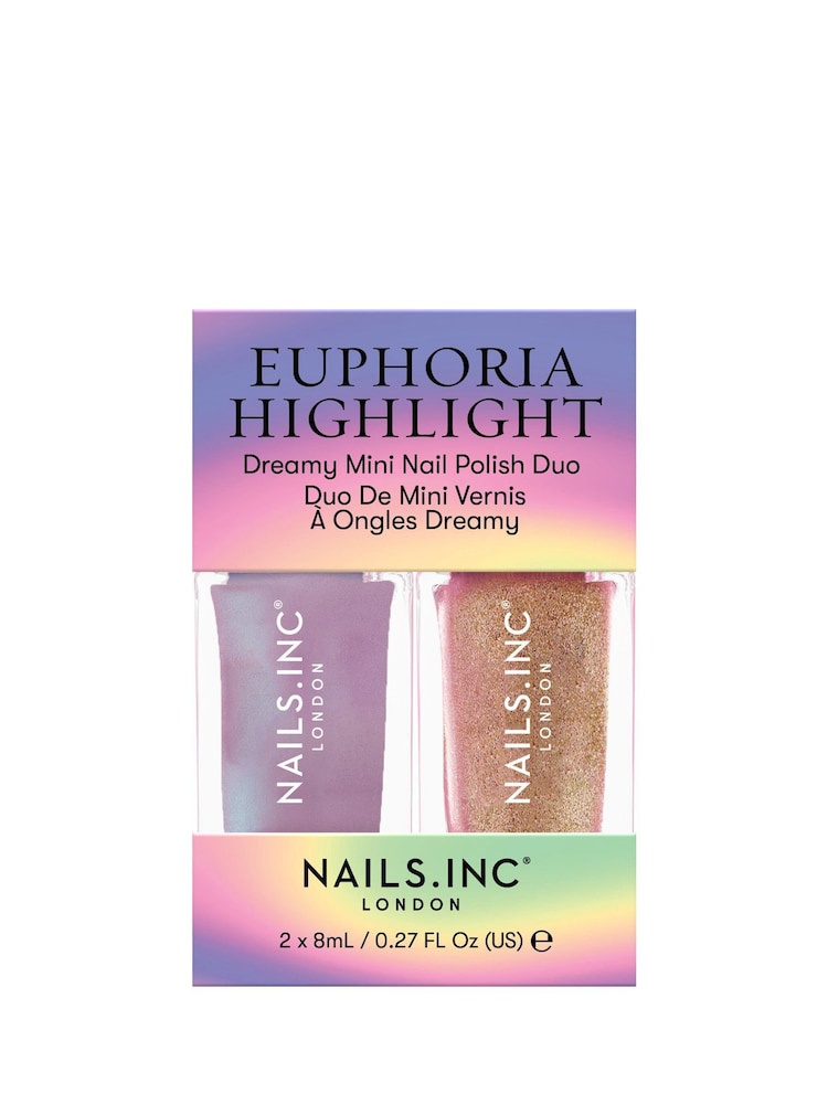 NAILS INC Euphoria Highlight Mini Nail Polish Duo - Image 1 of 4