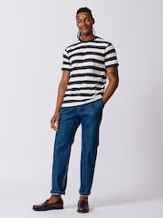 Aubin Yellow Berkeley Slub 100% Cotton T-Shirt - Image 3 of 5