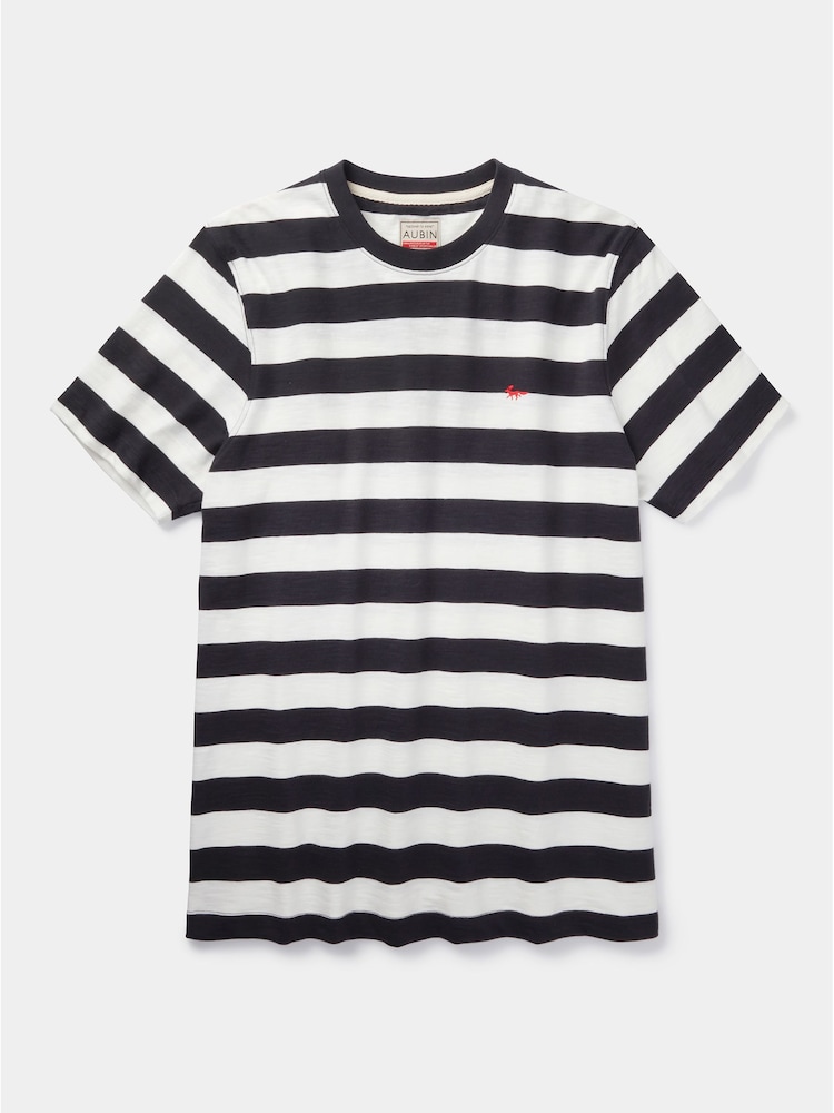 Aubin Yellow Berkeley Slub 100% Cotton T-Shirt - Image 5 of 5