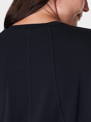 Sweaty Betty Black Soft Flow Studio Long Sleeve Top - Image 5 of 7
