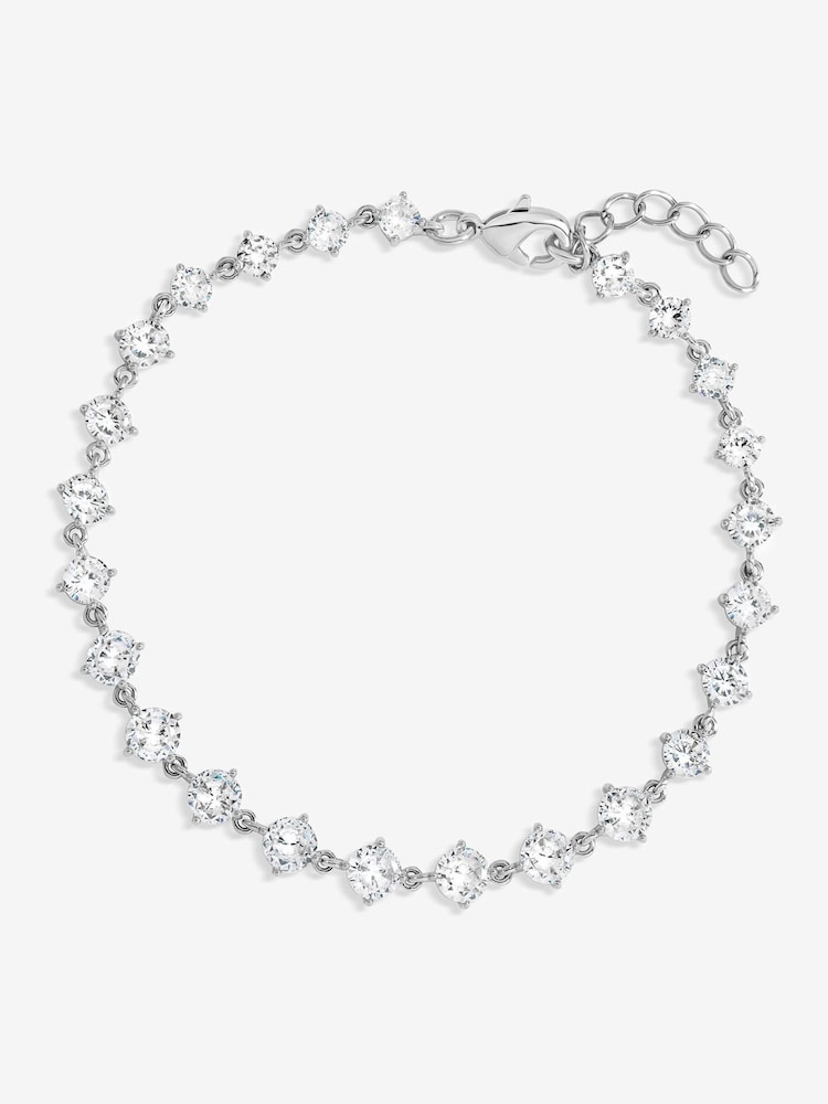 Jon Richard Silver Tone Cubic Zirconia Bracelet - Image 1 of 1